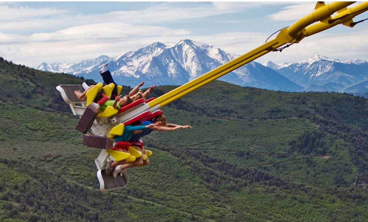 crazy slingshot ride